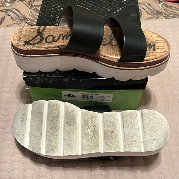 Sam Edelman black platform sandals size 8.5 - Picture 3 of 6